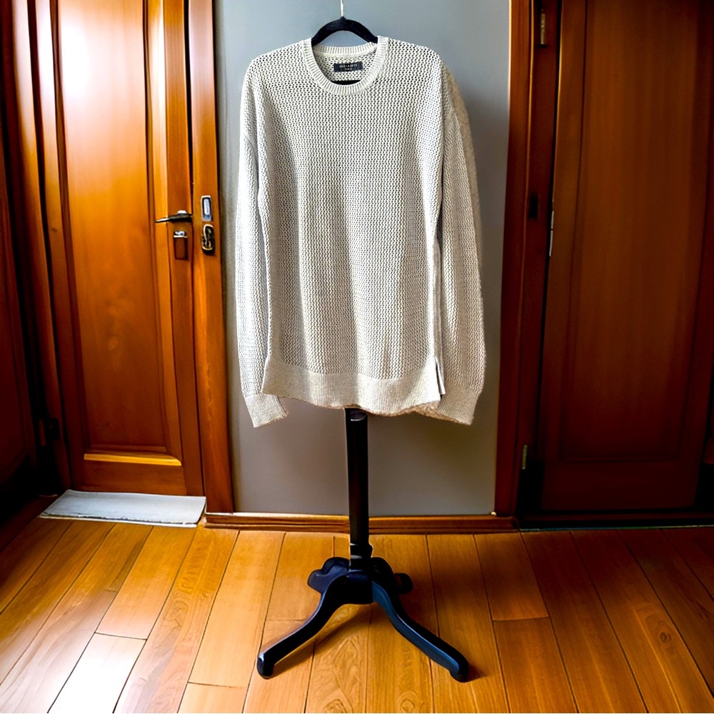 ALLSAINTS MESH SWEATER.